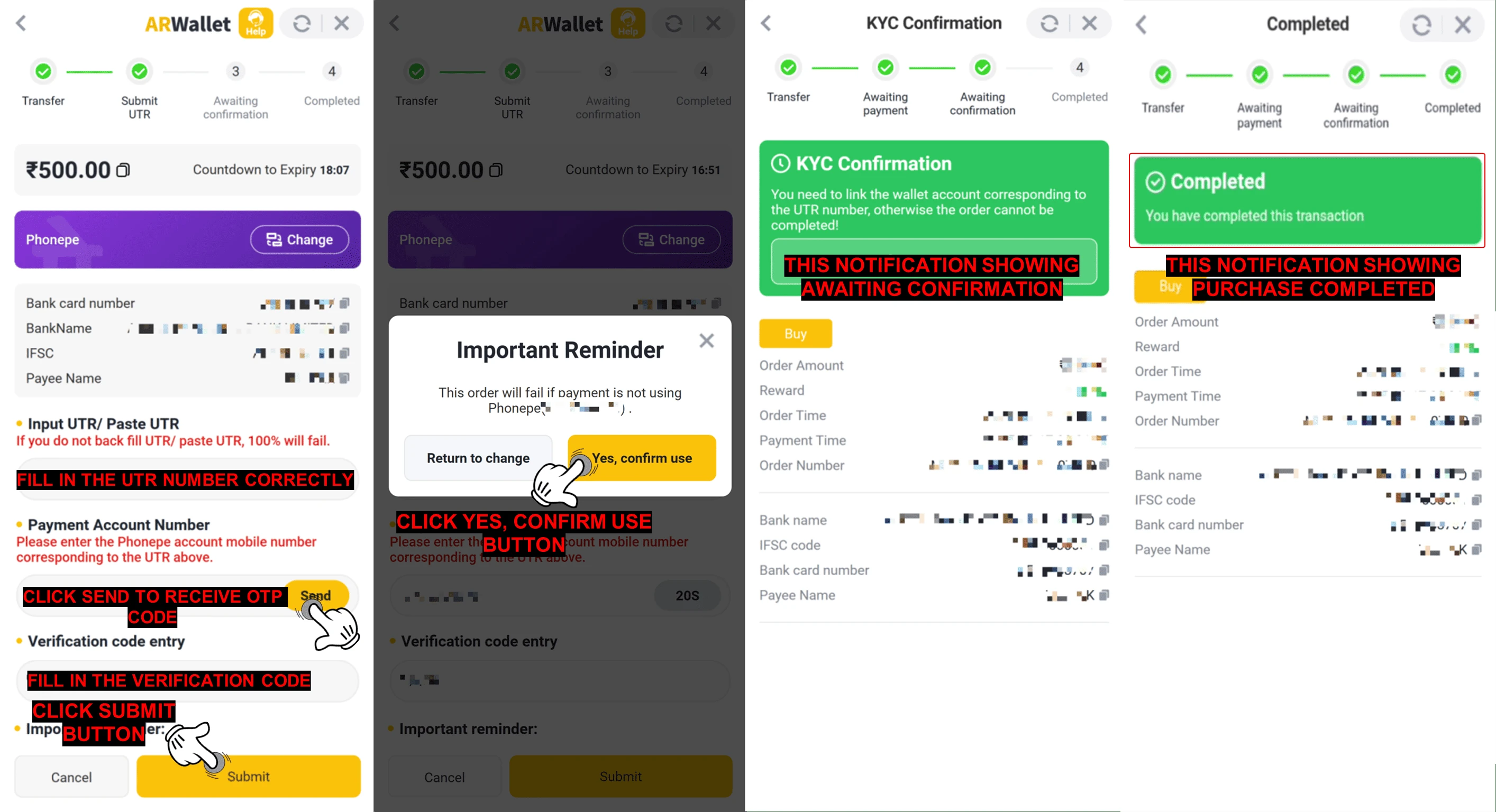 How To Buy ARB Coins Via Bank Method — step screenshot